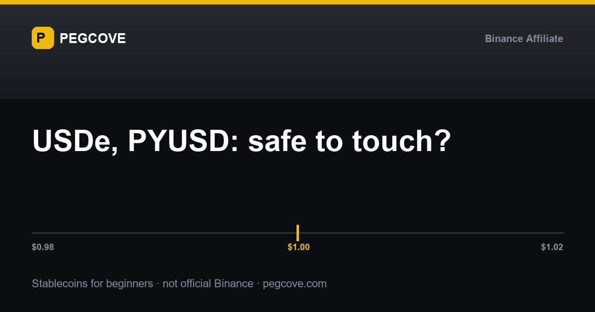 Newer stablecoins like USDe and PYUSD lined up against the mainstream ones